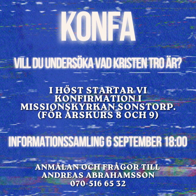Konfan startar!